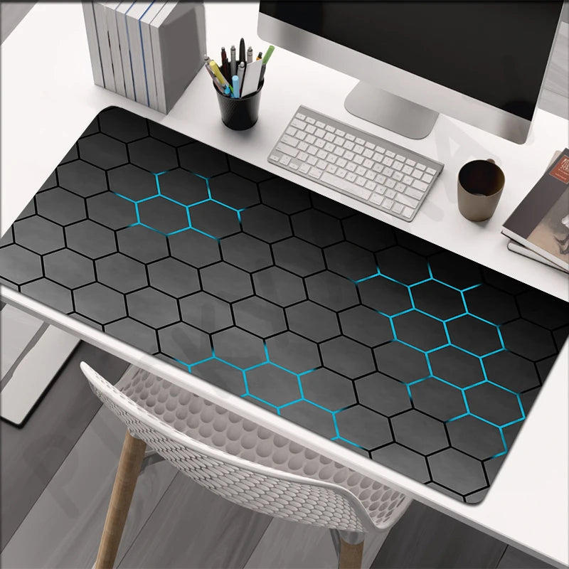 Mouse pad de gaming XXL antiderapant, design RGB hexagonal, diverse modele